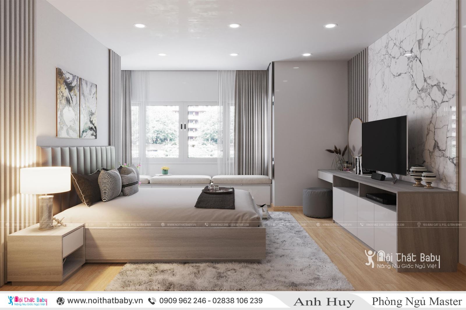 Nội Thất Căn 104m2 Chung cư Emerald Celadon City